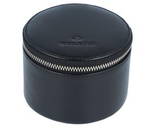 Windrose Collezione Basic Astuccio per gioielli in pelle nappa 10 cm nero