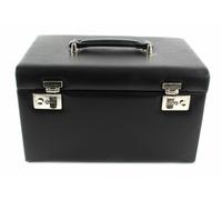 WINDROSE Jewelry Box with 2 Closures Black