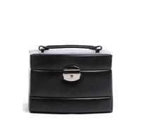 Windrose Merino 3 Etagen Scatol portagioie nero, pelle sintetica, donna