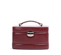 Windrose Merino 3 Etagen Scatol portagioie rosso scuro, pelle sintetica, donna