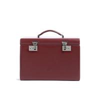 Windrose Merino 5 Etagen Scatol portagioie rosso scuro, pelle sintetica, donna