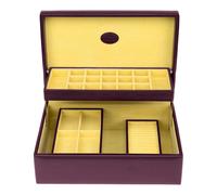 WINDROSE scatola di gioielli Merino Moda Charmbox Aubergine