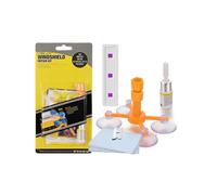 Windscreen Repair Kit to Repair Scratches Cracks Quick Fix Windshield Chip Repair Kit with Suction Cup Curing Light