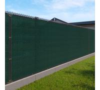 Windscreen4less 4' x 15' Schermo per recinzione per la privacy, schermo per parabrezza resistente, rete ombreggiante in tessuto a rete con occhie