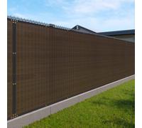 Windscreen4less 4' x 26' Schermo per recinzione per la privacy, schermo per parabrezza resistente, rete ombreggiante in tessuto a rete con occhie