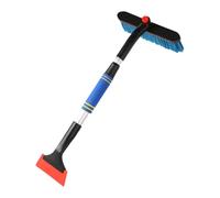 Windshield Snow Brush - Telescopic Scraper Winter Cleaning Tool | Strong Extendable Snow Remover with Soft Bristles Non Slip Handle, Efficiently Clears Ice Frost for SUVs, Sedans, Trucks and Pickups
