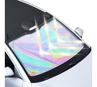 Windshield Sun Shade, Fronte Window Cover, UV Heat Blocker, Foldable Interior Protector, Ideal for Summer Driving, Road Trips, Parcheggio, Campeggio, Interruttori, Vacazioni, 55.91x31.5 inch