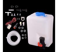 Windshield Washer Reservoir Pump Bottle Tank Hose Jet Universal 1.8L Acc