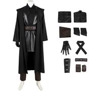 Windskids Anakin Costume Uomo Cosplay Pianeta Guerra 3 Anakin Skywalker Deluxe Completo Jedi Knight Uniforme con Accessori Set per Halloween Carnevale Festa Mascherata Anime Performance Costume