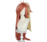 Windskids Cherri Bomb Cosplay Parrucca Donna Fancy Dress Up Inferno Demone Cherri Bomb Lungo Capelli Lisci Coda di Cavallo Anime Wig per Halloween Carnevale Festa Mascherata Costume Accessori Parrucca