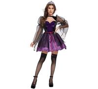 Windskids Evil Queen Costume Donna Cosplay Snow White Evil Queen Sexy Corto Bustier Ballo Vestito da Sera Corona per Halloween Natale Carnevale Festa Mascherata Performance Evil Queen Costume