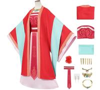 Windskids Gyokyouhi Costume Donna Apothecary Diaries Gyokyouhi Hanfu Uniforme Vestito Set con Tiara Orecchini Set per Fancy Dress Up Halloween Carnevale Festa Mascherata Anime Performance Costume