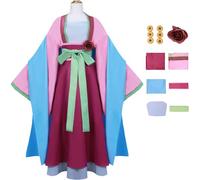Windskids Maomao Cosplay Costume Donna Anime Apothecary Diaries MAO MAO Hanfu Deluxe Completo Uniforme con Accessori Set per Halloween Natale Carnevale Festa Mascherata Anime Performance Costume