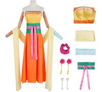 Windskids Maomao Costume Donna Cosplay Apothecary Diaries MAO MAO Hanfu Uniforme Vestito Set con Tiara Orecchini Set per Fancy Dress Up Halloween Carnevale Festa Mascherata Anime Performance Costume