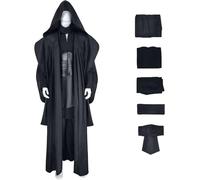 Windskids Maul Costume Uomo Cosplay Pianeta Guerra Darth Maul Deluxe Samurai Completo Uniforme Set 5 Pezzi per Halloween Carnevale Festa Mascherata Performance Costume