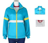 Windskids Max Costume Donna Cosplay Stranger 4 Max Mayfield Zip Giacca y Pullover Felpa Set 2 Pezzi per Halloween Carnevale Festa Mascherata Performance Costume, Grande Taglia 3XS-5XL