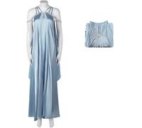 Windskids Padmé Amidala Costume Donna Pianeta Guerra Regina Padmé Amidala Elegante Lungo Vestito da Sera per Halloween Natale Carnevale Festa Compleanno Mascherata Matrimonio Vestito da Ballo