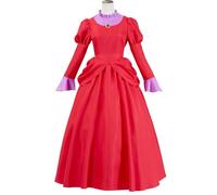 Windskids Tremaine Costume Donna Cosplay Cinderella Matrigna Tremaine Lungo Maniche Lunghe Vestito da Sera per Fancy Dress Up Halloween Carnevale Festa Mascherata Teatro Performance Costume, Rosso