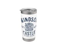 Windsor Castle Est. 1070 Berkshire England - Stampa marina invecchiata Bicchiere termico in acciaio inox doppia parete