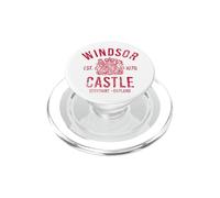 Windsor Castle Est. 1070 Berkshire Inghilterra Stampa rossa invecchiata PopSockets PopGrip per MagSafe