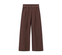 Windsor - Pantaloni Palazzo in Lino - - Trousers - Donna - Marrone - XL