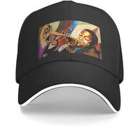 Windsoul Berretto da Baseball Jazz Impresario Wynton Marsalis Beach Outing Cappello da Trekking Baseball Nero Fresco