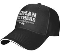 Windsoul Berretto da Baseball Lehmans Brothers Risk Management Department Cappello da Camionista Berretto da Golf Estivo Unisex Hip Hop Casual Esterno Parasole Regalo Fresco