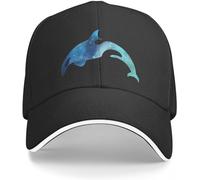 Windsoul Berretto da Baseball Orca Killer Whale Acquerello Blu Silhouette Opera d'Arte GolfNew Hat's Hats Cappelli da Uomo Cool