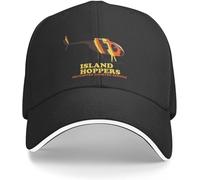 Windsoul Cappellino da Baseball Island Hoppers Cappellino Militare Uomo Nero Fresco