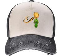 Windsoul Classico Cappello da Cowboy retrò da Uomo Cappellini da Baseball Il Piccolo Principe Unisex Vintage Denim Invecchiato Anime Cartoni Animati Cappello da papà Il Regalo