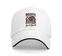 Windsoul Stivali grafici Western Classici a Terra I Fan dei Cowboy supportano i Cappelli da Baseball Cappelli Unisex di qualità