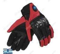 Windstorm Equitazione Guanti Nero & Rosso per Royal Enfield Rider