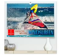Windsurfen - endlose Wellen (hochwertiger Premium Wandkalender 2026 DIN A2 quer), Kunstdruck in Hochglanz: Dieser Sport - die perfekte Synthese von Wind und Meer.