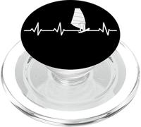 Windsurfer Cuore pulsante Amante del windsurf PopSockets PopGrip per MagSafe