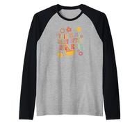Windsurfing Vele Surf-Board Surf Funny Vintage Windsurf Maglia con Maniche Raglan