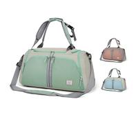 WindTook 40L Borsa Sportiva da Donna Zaino 2 in 1 Borsa da Fitness Borsa da Viaggio Borsa da Allenamento con Scomparto per Scarpe Borsone Borsa da Ballo Weekender Sport Fitness Yoga 53x27x27CM Verde