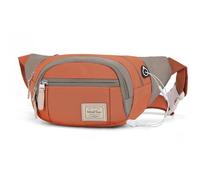 WindTook Marsupio Donna Borsa Cintura Impermeabile Marsupio Uomo Tracolla Multifunzione per Sportivo Lavoro Viaggio 35x7,5x15CM B-arancione
