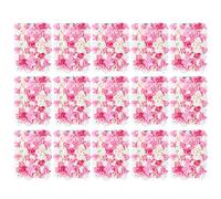 WindWilder 15x Parete di Fiore Artificiale Muro di Rose Matrimonio Strada Sfondo fai da te Fotografia Sfondo Decorazione Pannelli Floreali per Matrimonio Giardino Home Decor 40x60cm