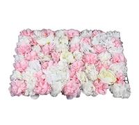 WindWilder 6x Parete di Fiore Artificiale Muro di Rose Matrimonio Strada Sfondo fai da te Fotografia Sfondo Decorazione Pannelli Floreali per Matrimonio Giardino Home Decor 40x60cm