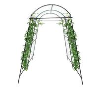 WindWilder Arco da giardino con vite rampicante, 115 x 183 x 230 cm, griglia per piante rampicanti, larghezza regolabile, portata 77 LBS, arco per ortaggi, frutta, viti, colore nero