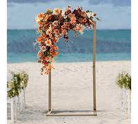 WindWilder Arco quadrato in legno per cerimonia di matrimonio, 2 m, per foto di compleanno, matrimonio, feste, giardino, 115 x 60 x 213 cm