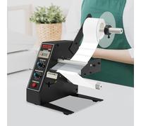 WindWilder Distributore automatico di etichette con 0-999999 conteggio automatico per etichette, lunghezza 10-150 mm, larghezza 5-140 mm, 20 x 21 x 22 cm, nero