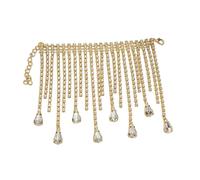 Wine Bottle Decorations - 3.6 Inch Long Rhinestone Tassel, Adjustable Decorative Wine Bottle Veil, Elegant Party Accessory for Wedding, Valentine’s, Birthday, Celebration, Home, Table Display