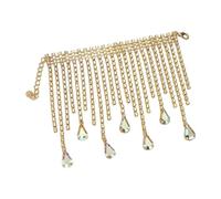 Wine Bottle Decorations, 3.6 Inch Long Rhinestone Tassel Wrap, Adjustable Decorative Wine Bottle Veil for Wedding, Valentine’s Party, Celebration, Birthday Event, Home, or Dining Table Display