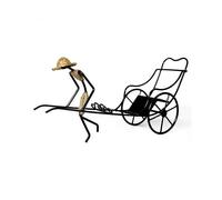 Wine Bottle Holder Stand Rickshaw Decor Display countertop Tabletop Wine Rack Single Bottle Home Gift Kitchen Gift Wine Shelf, Vintage wine rack handi