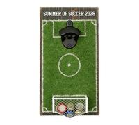 Wine Bottle Opener - Soccer Field Style Manual Tool, Lid Catcher Feature, Compact Sturdy Kitchen Gadget, Easy Grip Portable Design | For Soccer Enthusiasts Men Home Bar Kitchen Party Restaurant