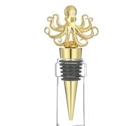 Wine Bottle Stopper, Funny Octopus Metal Reusable Airtight Wine Sealer | Zinc Alloy Octopus Wine Bottle Stopper With Reusable Airtight Seal For Home, Kitchen, Dining, Bar, Weddings And Parties
