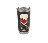 Wine First Minimalist Sommelier Wine Lover Tasting Bicchiere termico in acciaio inox doppia parete