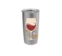 Wine First Minimalist Sommelier Wine Lover Tasting Bicchiere termico in acciaio inox doppia parete