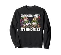 Wine Gnomes for Women And Men Funny Drinking with My Gnomies Felpa